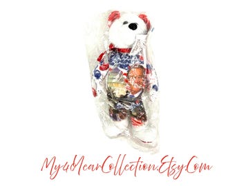 Decisión 2004 Campaña Bush-Cheney Oso Galería Tesoros Peluche Juguete Coleccionable Político Patriótico
