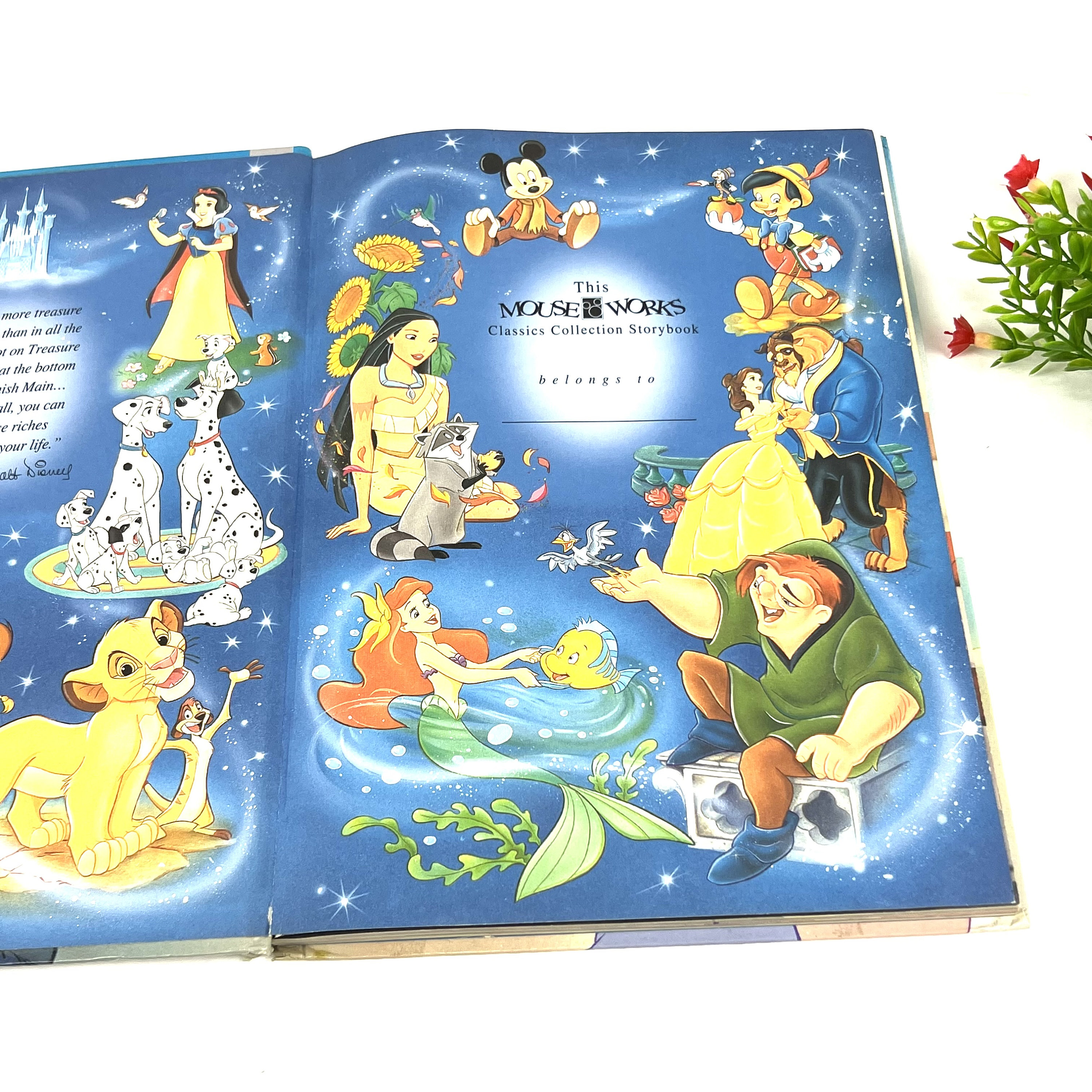 1994 Disney's Oliver & Company - Mouse Works Hardcover Book