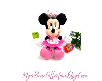 Vintage 1990s Mattel Minnie Mouse Plush with Tags Mickey’s Stuff for Kids