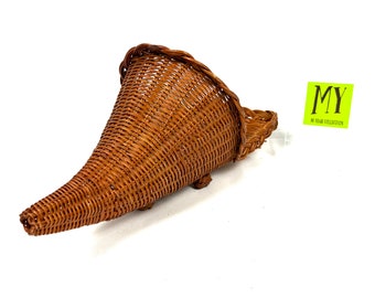 thumbnail: Amosfun Hoorn Des Overvloeds Mand - Rieten Serveerschaal Voor Thanksgiving Of Kerst