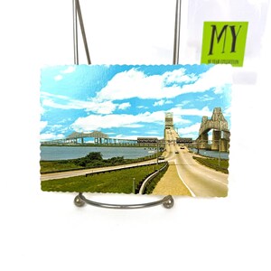Postal antigua - Puentes del río Cooper, Carolina del Sur: de Charleston a Mt. Pleasant, Carolina del Sur - My40YearCollection