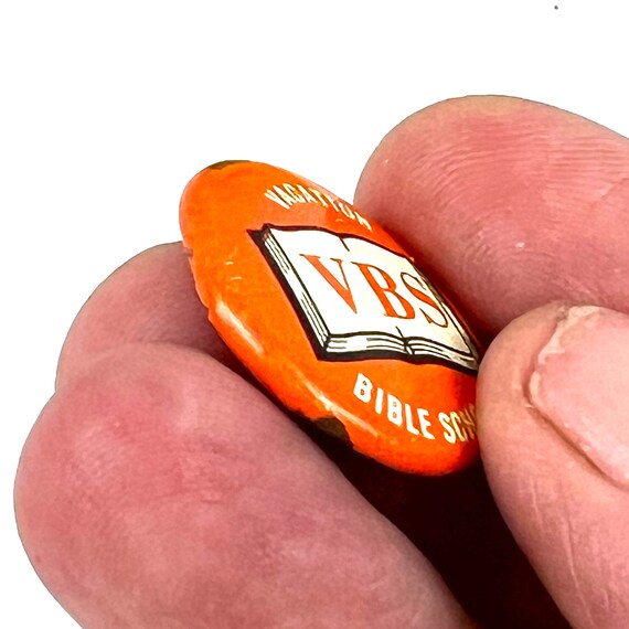 Vintage Pin VBS Vacation Bible School Patent Pi… Gem