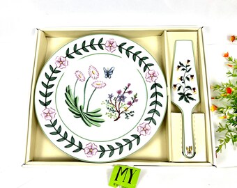 Beautiful Vintage I Godinger and Company Cake Plate and Server Botanical by Home Essentials NIB My40YearCollection