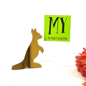 Vintage Refrigerator Magnets - Kangaroo - Wooden Cut out Kangaroo - Australia Souvenir - Kitchen Gadgets - My40YearCollection