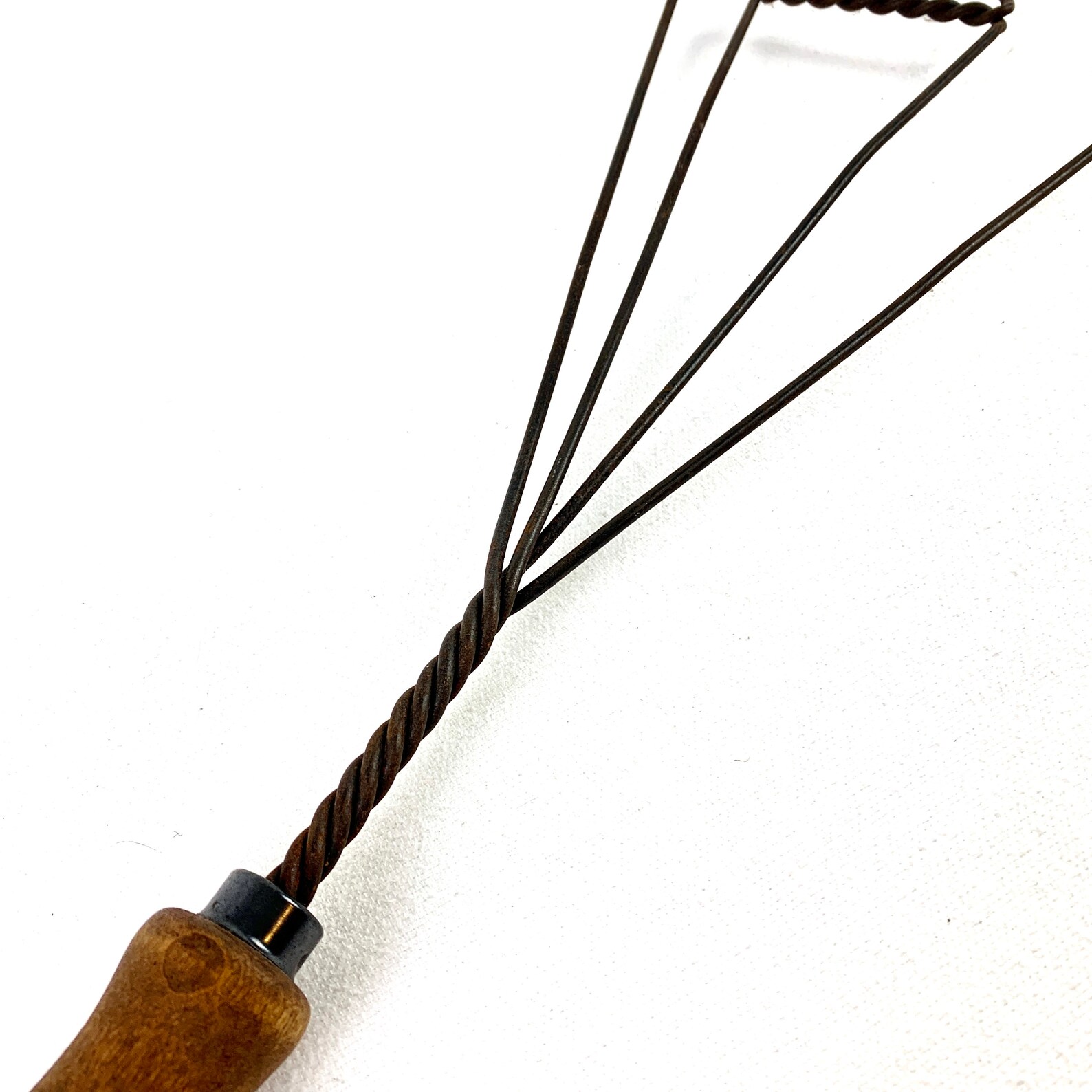 Antique Large Wrought Iron Heart Shaped Rug Beater With Wooden Etsy