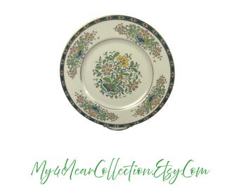 Vintage Lenox Salad Plate: Mystic Floral Bone China, Gold Trim