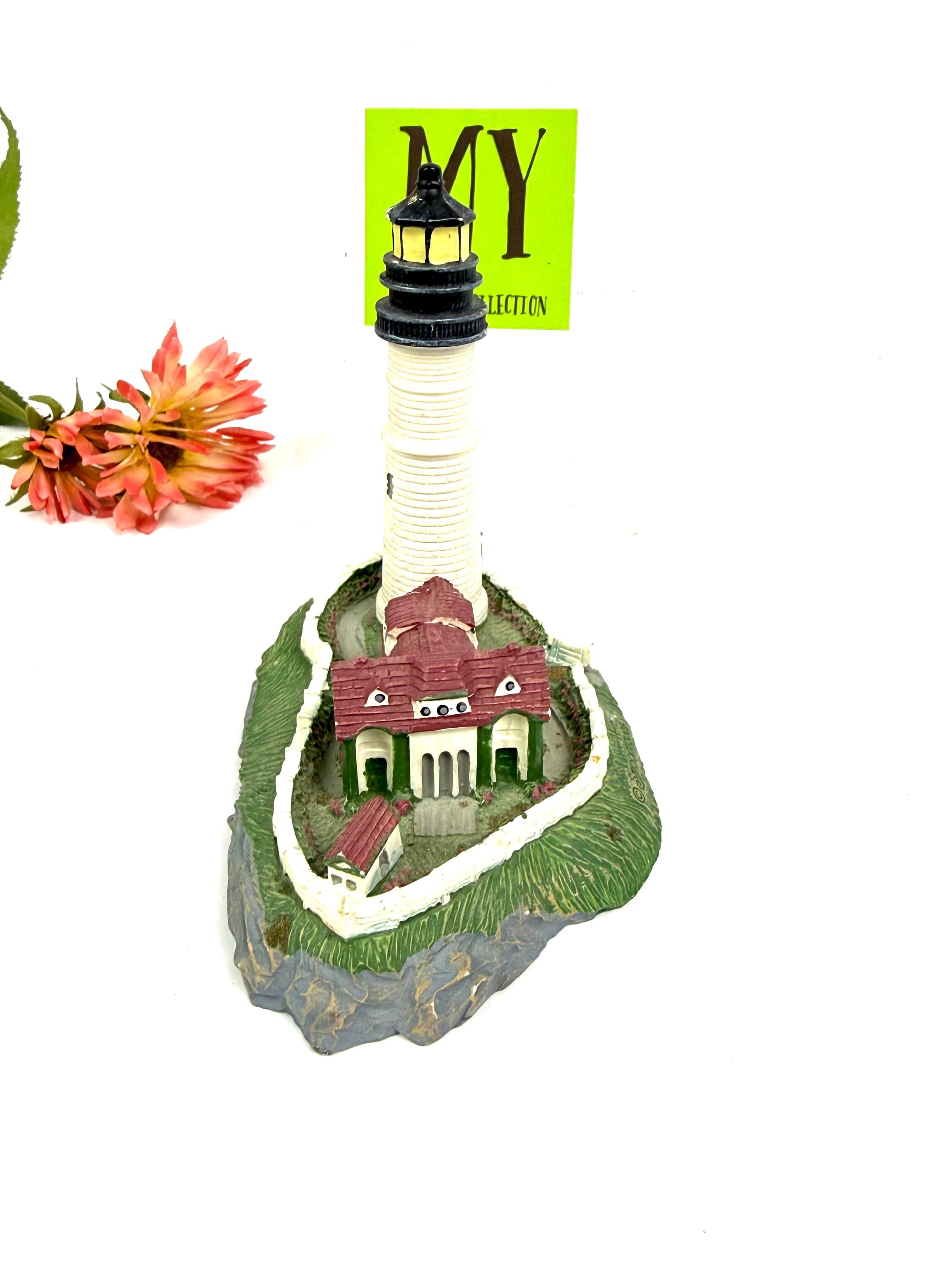 Vintage Lighthouse Miniature Figurine Spoontiques Coastal Decor Resin ...