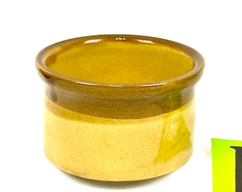 Vintage T.G. Groene Granville Pottery Bowl: oker steengoed trinketschaaltje