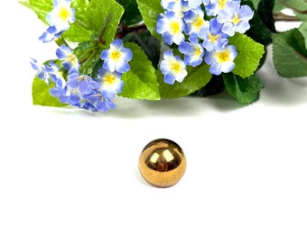 Peça de reposição para luminária vintage com ponteira esférica rosqueada em latão.