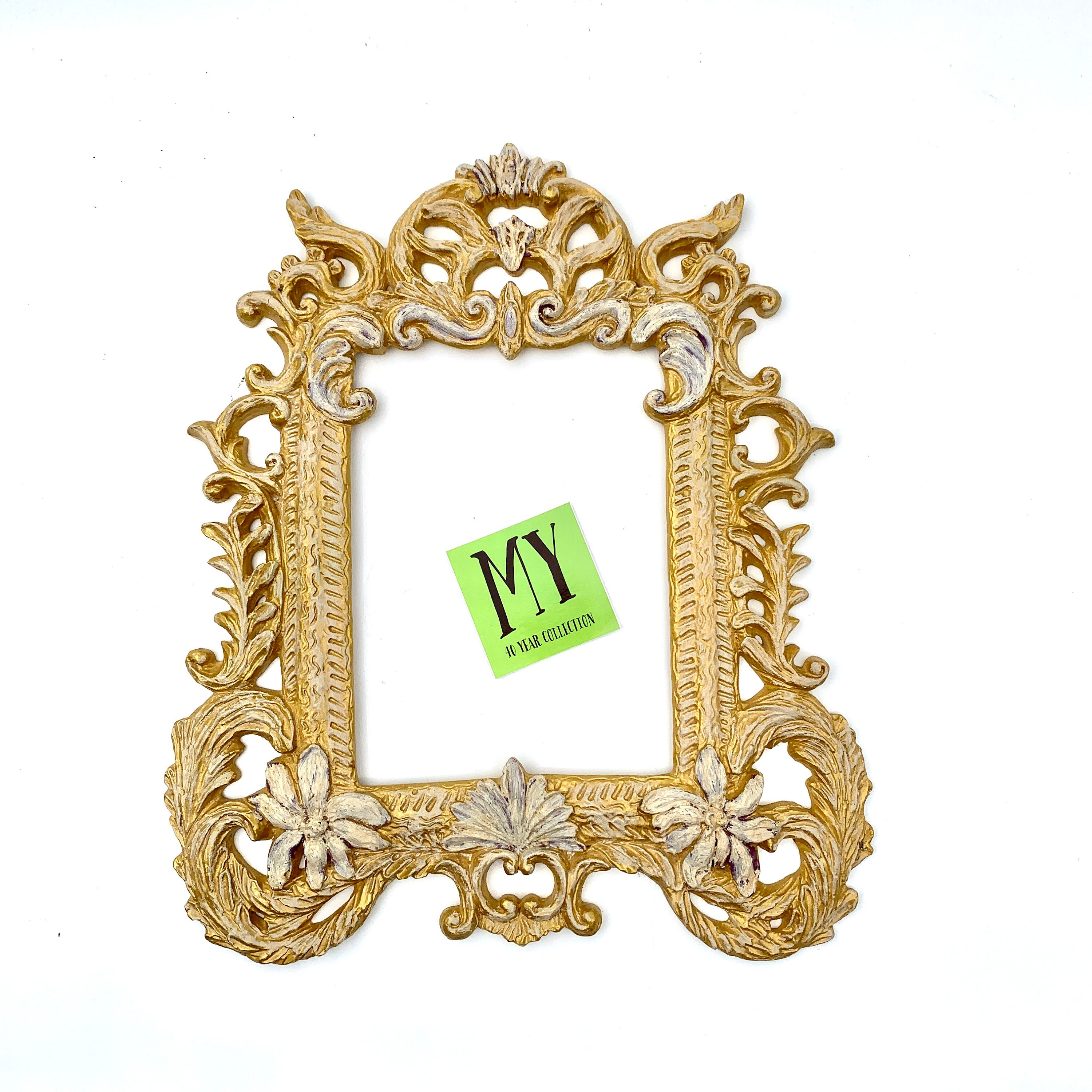 Vintage Gold Distressed Ornate Resin Picture Frame Wall Etsy