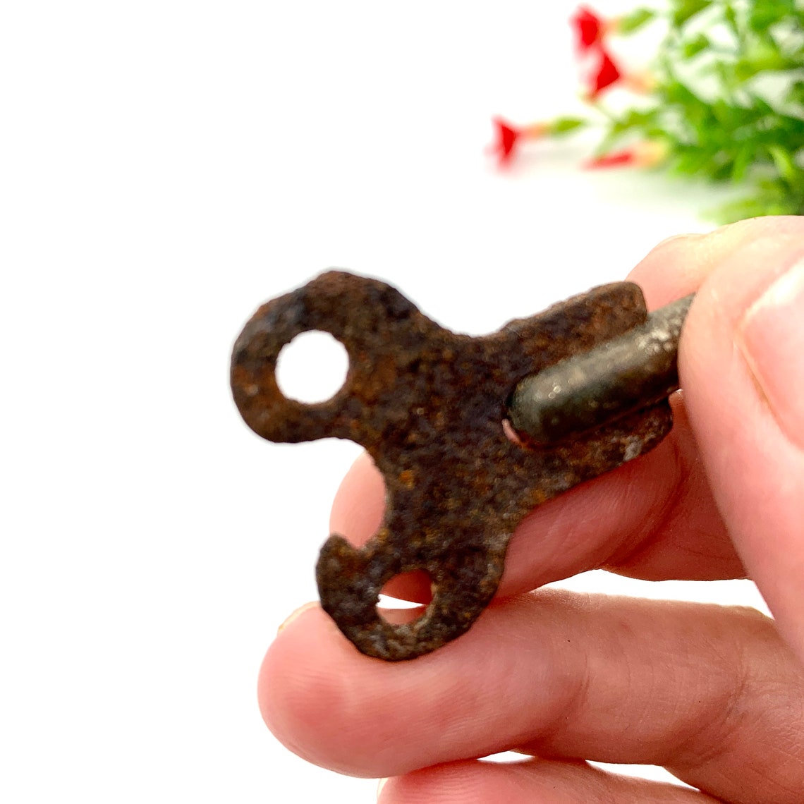 Antique Rusty Small Clock Key Wall Clock Winding Key Metal Etsy