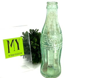 Zabytkowa butelka Coca-Coli: Szkło tłoczone, kolekcjonerskie, Roxboro, Karolina Północna