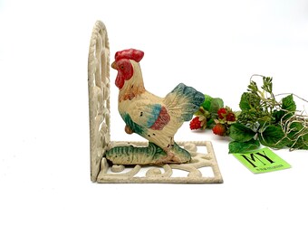 Red Rooster Cook Book Recipe Book Tablet Stand Vintage Design Decorative Display
