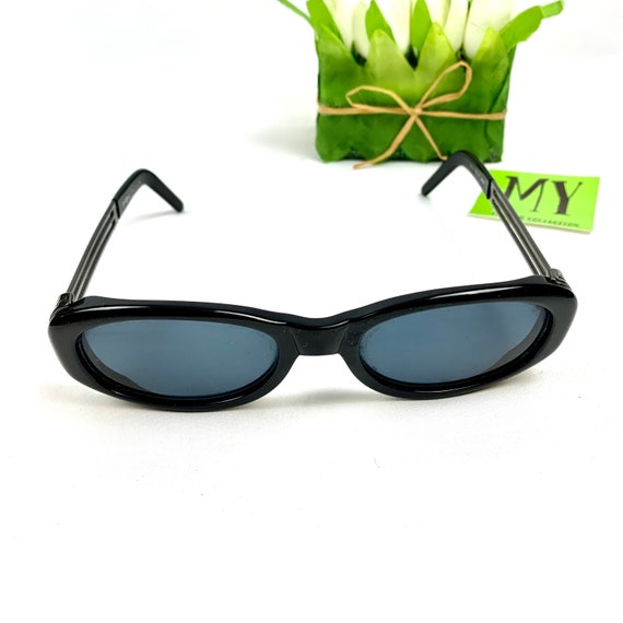 Vintage Le Club Made in Italy Black Sunglasses Mo… - image 3