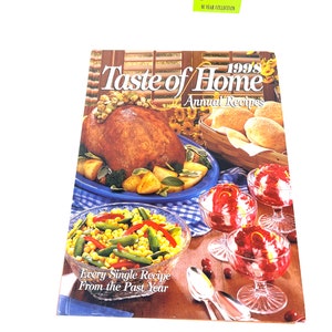 Vintage Cookbook - 1998 Annual Recipes - Taste of Home _ Hard Cover Book My40yearCollection