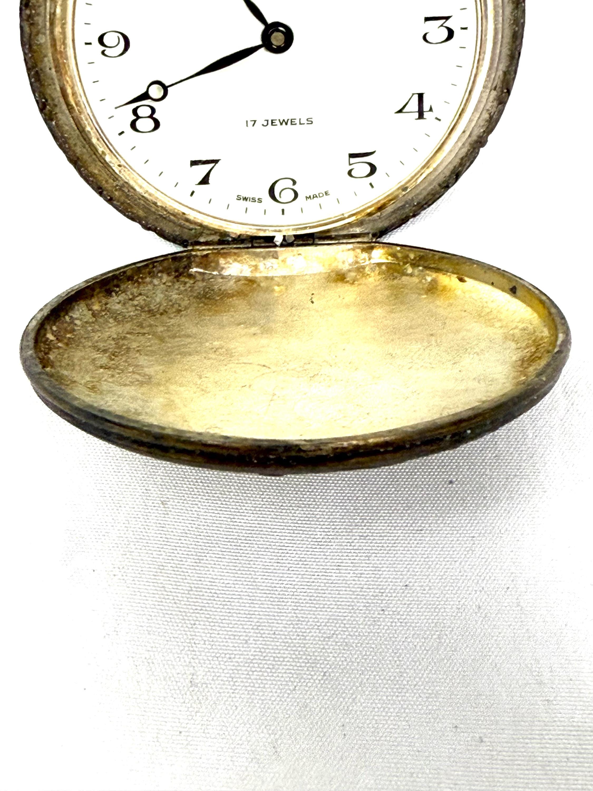 Vintage North Star 17 Jewel Pocket Watch in Andre Rivalle Silver Case ...