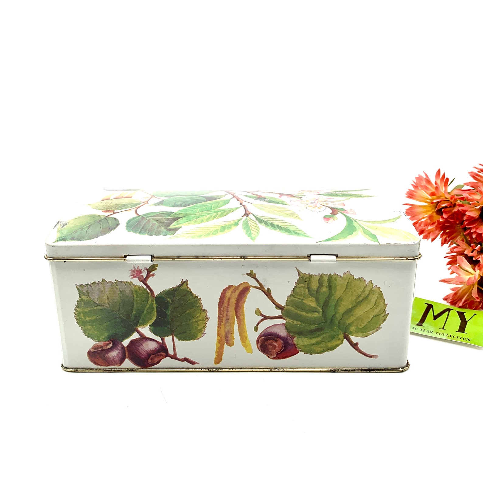 Vintage Tin Container Made in England Designed by Louise Etsy