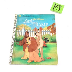 1997 Walt Disney&#39;s lady and the Tramp a Little Golden Book Classic Disney Story Gift for Child My40YearCollection