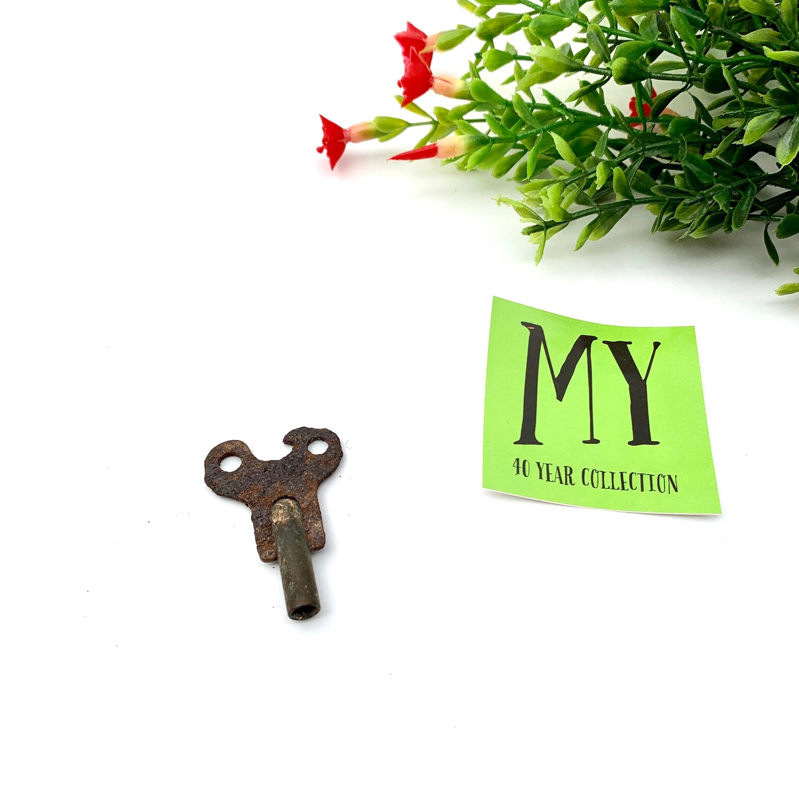 Antique Rusty Small Clock Key Wall Clock Winding Key Metal Etsy