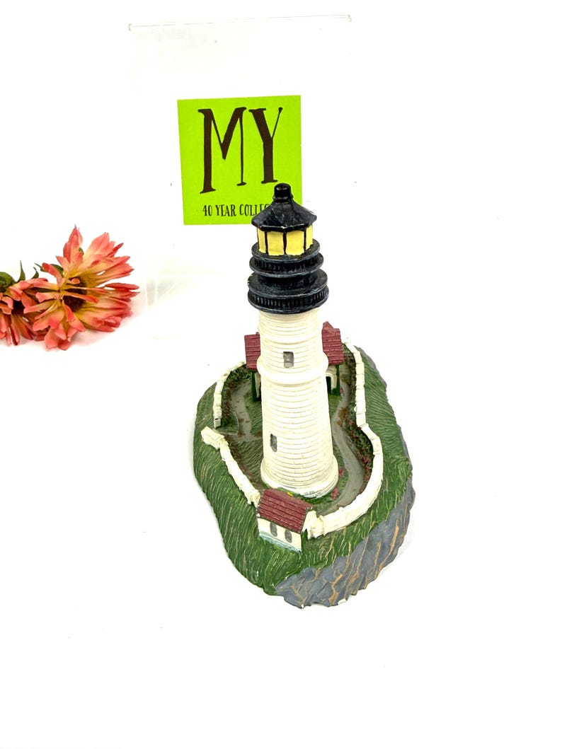 Vintage Lighthouse Miniature Figurine Spoontiques Coastal Decor Resin ...