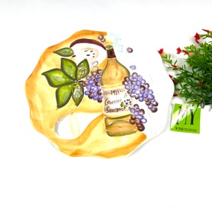Vintage Ambiance A La Carte Ceramic Scalloped Tray Cheese Serving Tray Scalloped Edge Bistro Motif My40YearCollection