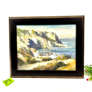 Original Framed Acrylic Painting &quot;Seascape&#39;, Danijela Pope Art My40YearCollection