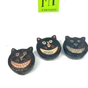 VIntage Candles - Salem Collection Black Cat Floating Candles - Set of Three - Halloween Decor - My40YearCollection