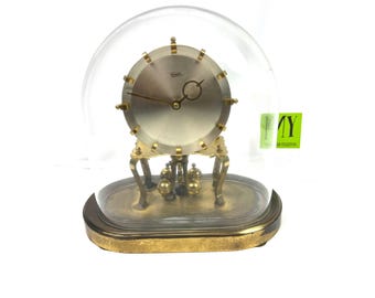 Vintage Kundo Anniversary Clock: German Brass Dome Clock