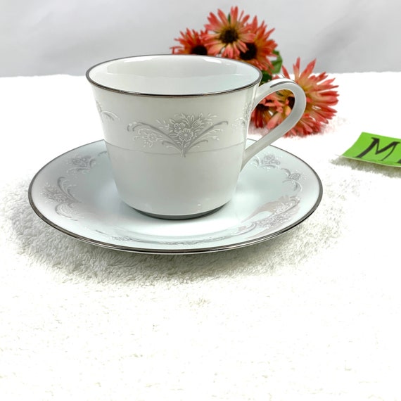 Vintage Noritake Japan Casablanca 6842 Footed Cup and Saucer