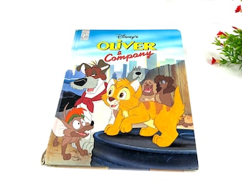 1994 Disney's Oliver & Company - Mouse Works Hardcover Book