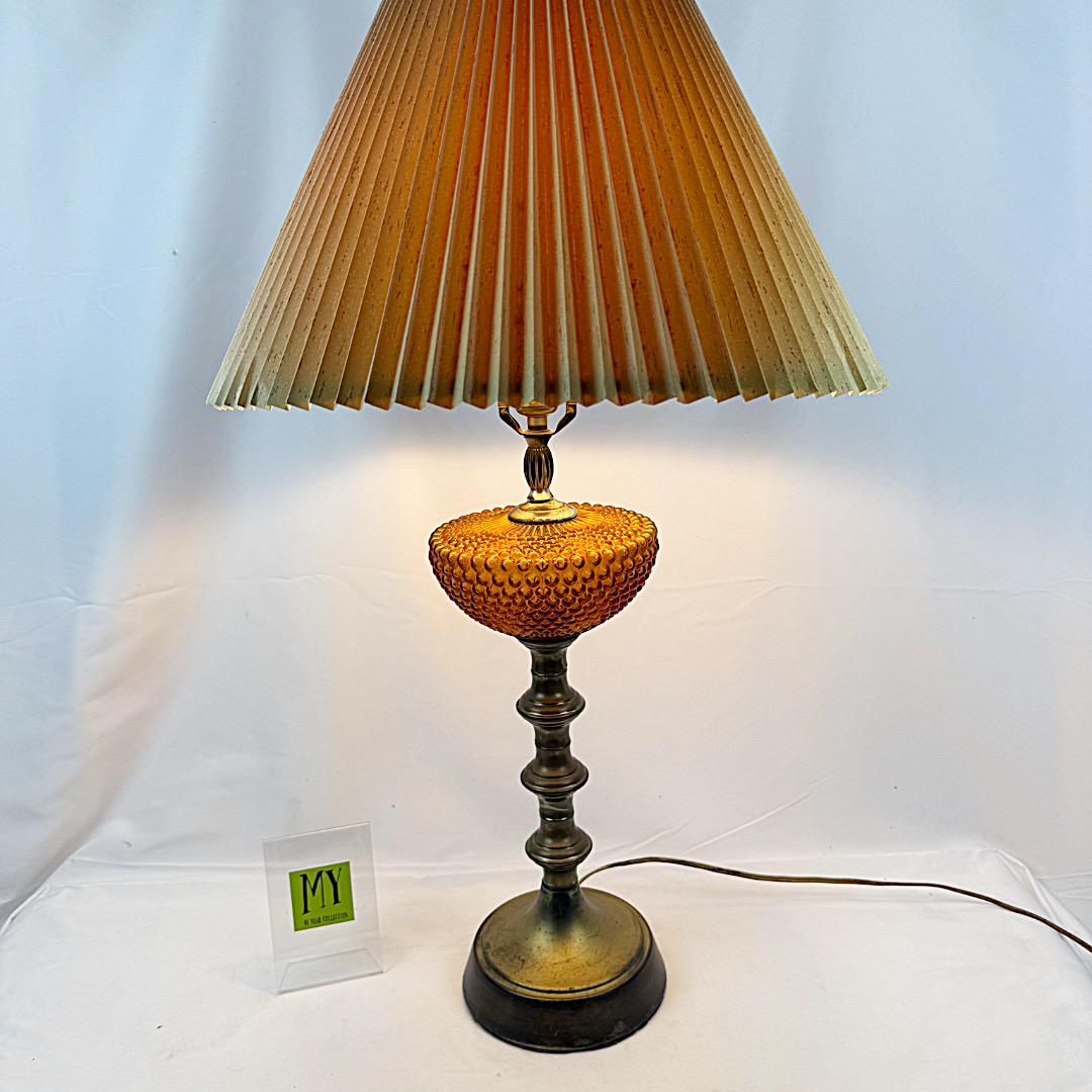 フランス製　真鍮アンティークグラスランプ フランス製真鍮ランプアンティーク