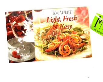 1997 Bon Appetit Light, Fresh and Easy Recipes Cookbook My40YearCollection