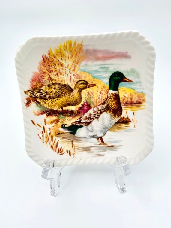 VIntage Royal Adderley Game Bird Trinket Dish Duc… - image 3