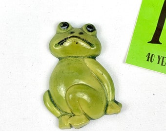 Vintage Rubber Frog Toy Figure Hong Kong Mint New NOS Jiggler 