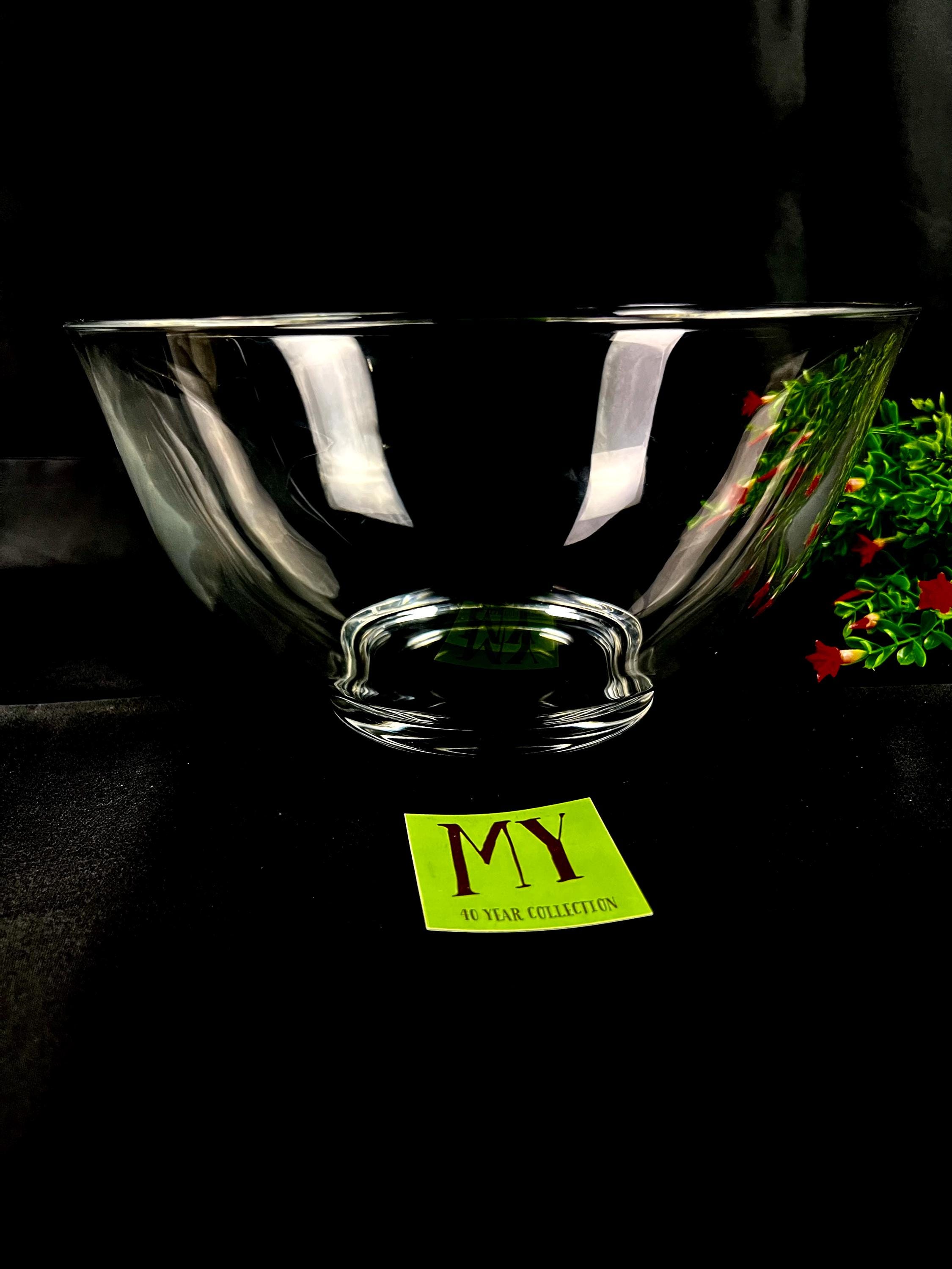Vintage Large Crystal Bowl - Tiffany & Co - Clear Bowl Slightly