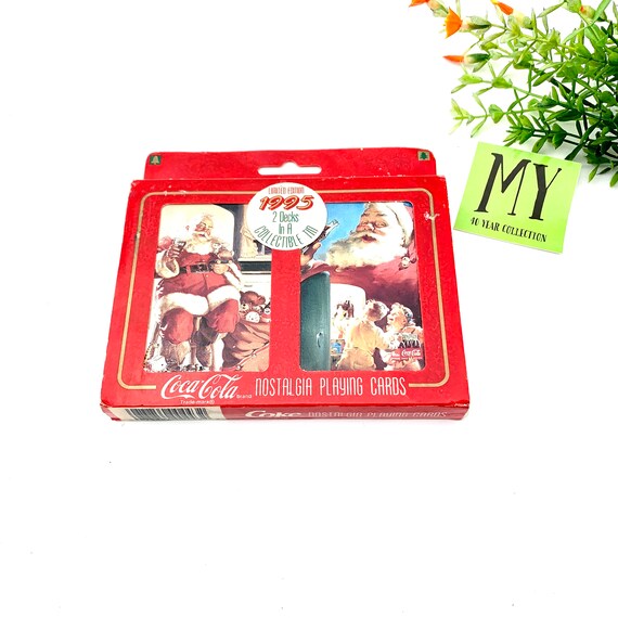 Vintage 1995 Coca Cola Playing Cards: Limited Edition Decks in Tin