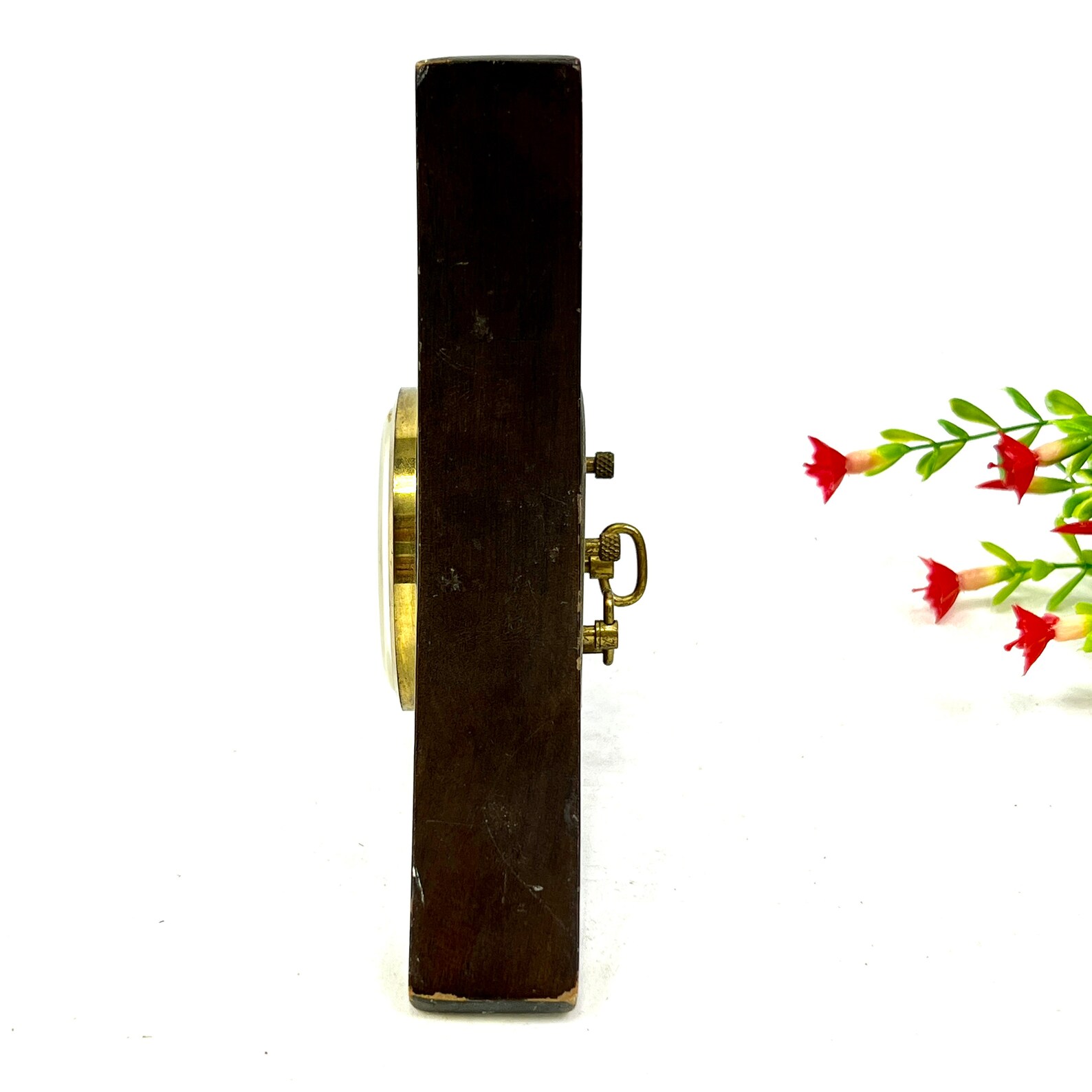 Vintage Bradley Made in Germany Wind up Alarm Clock Wooden Etsy