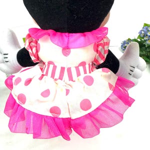 Vintage 1990-tals Mattel Minnie Mouse plysch med etiketter Mickeys prylar för barn bild 11