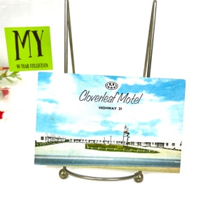 Cartolina d'epoca - AAA Cloverleaf Motel Clanton, Alabama, Highway 31 - Francobollo Liberty da 3 centesimi - Cartolina dell'hotel My40YearCollection