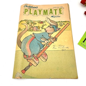 Vintage Children&#39;s Playmate Magazine June/July 1982 Fun Magazine for Girls and Boys My40YearCollection