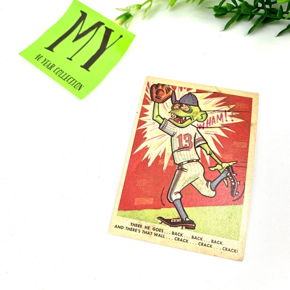 Vintage 1960s Bones Back Back Baseball Weird-ohs Card #23 - Etsy
