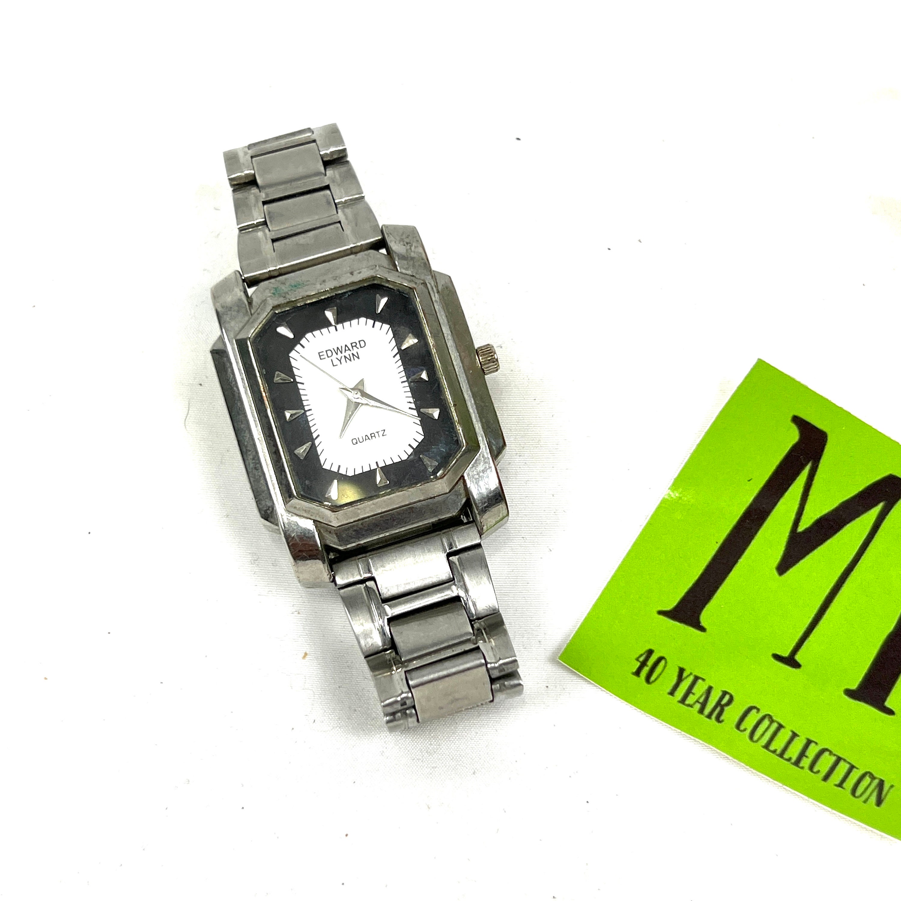 Vintage Ladies Edward Lynn Quartz Japan Movement Stainless Steel