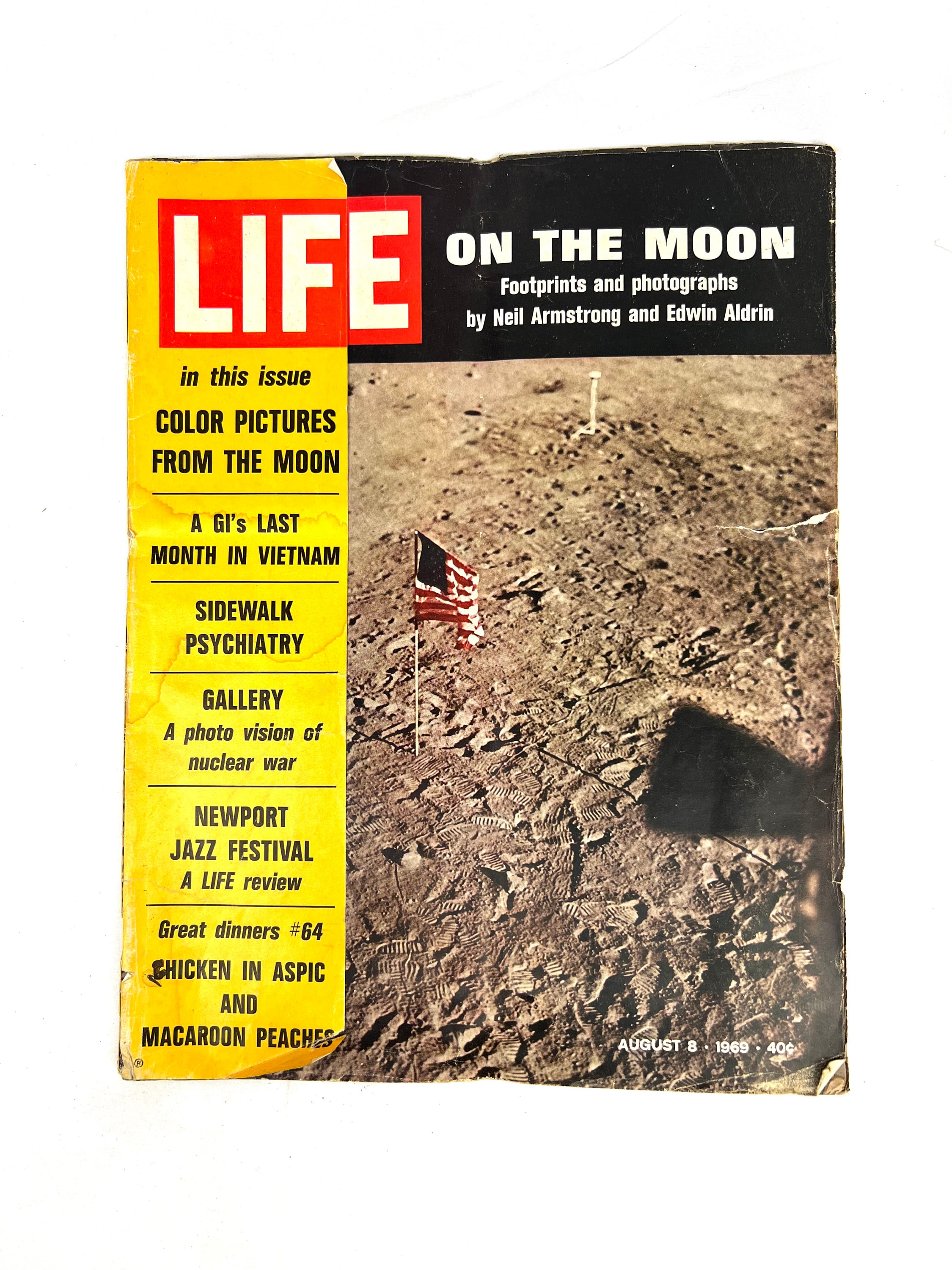 Vintage LIFE Magazine August 8, 1969: Moon Landing Issue - Etsy UK