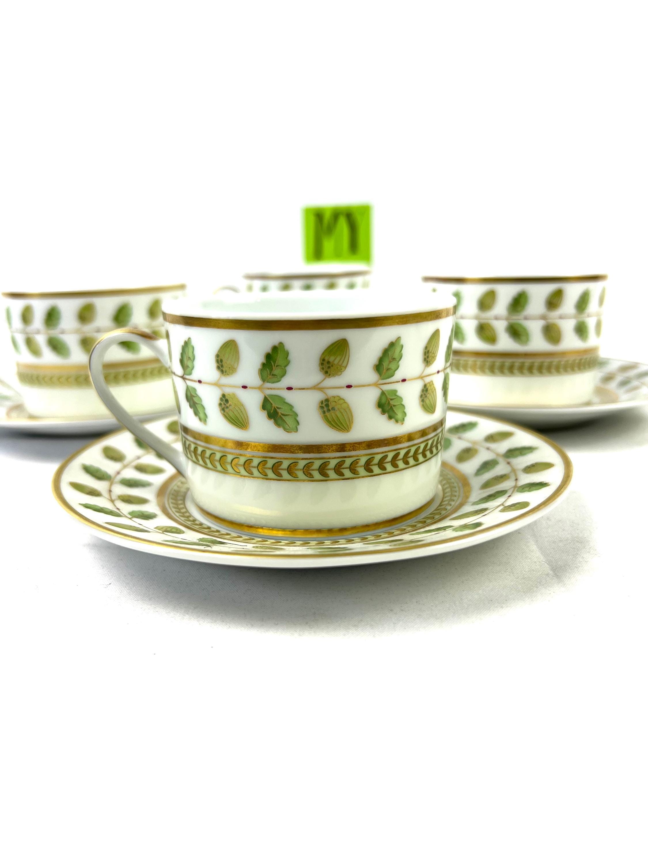 TASSE ET SOUS Tasse En Porcelaine De Limoges Décor Or Oiseaux Bernardaud B & C EUR 39,00