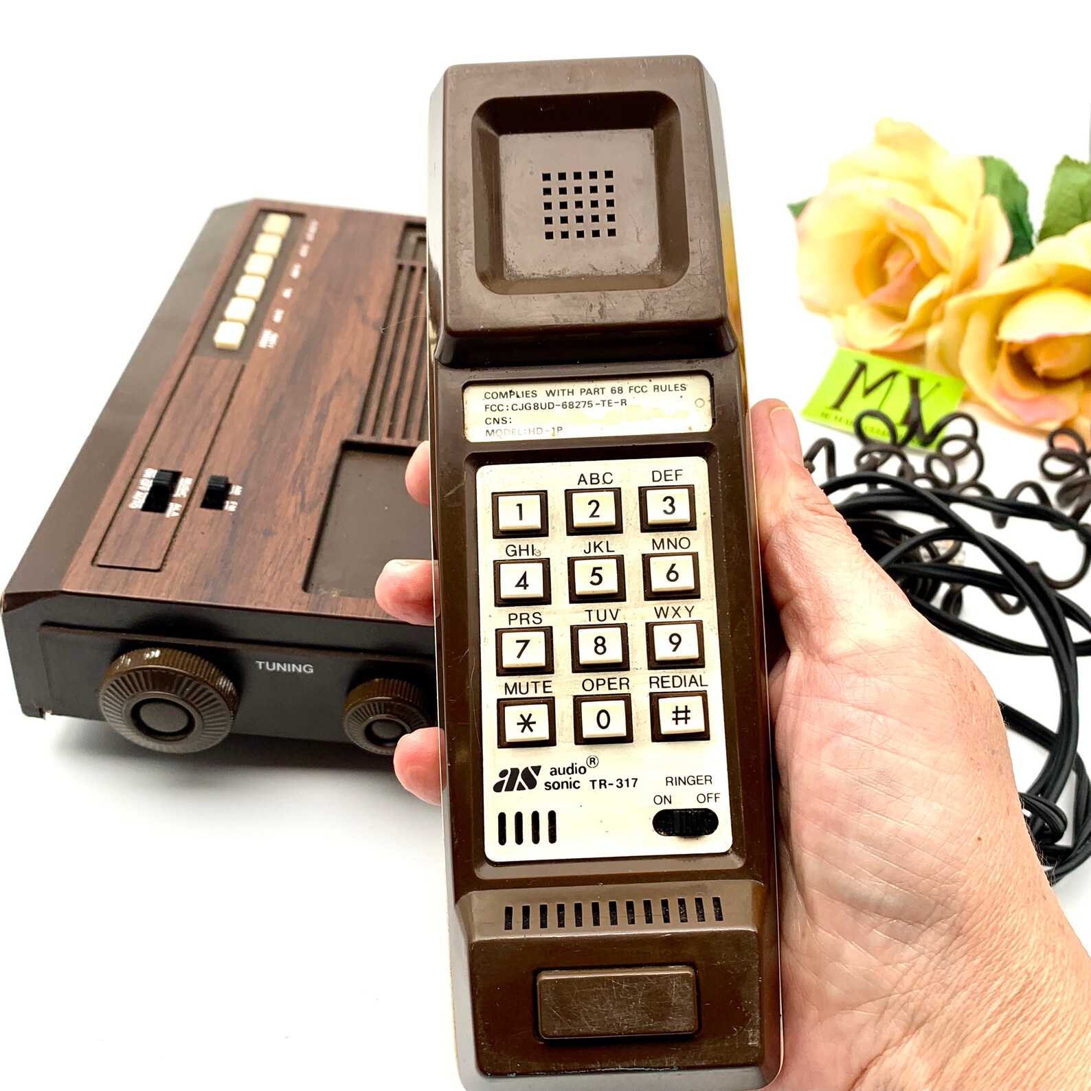 Audiosonic Vintage Am Fm Clock Radio Telephone Retro Decor Etsy