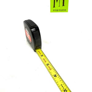Vintage Neck 12 Fuß Maßband, in den USA hergestelltes Taschenwerkzeug Bild 8