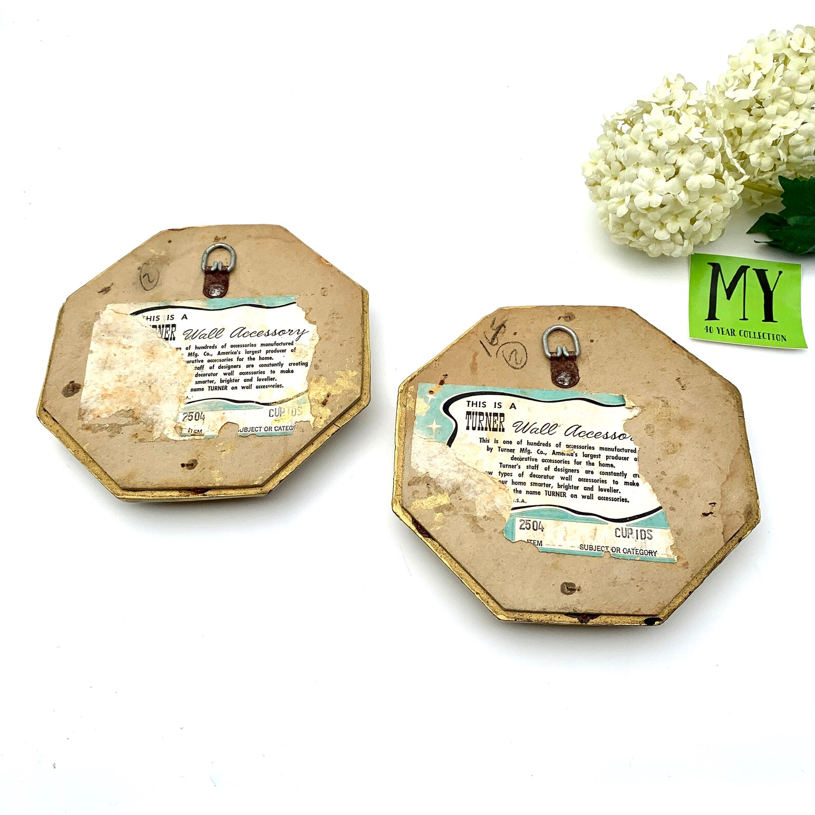 Beautiful Pair of Turner Wall Accessories Cherubs 2504 Aged Etsy