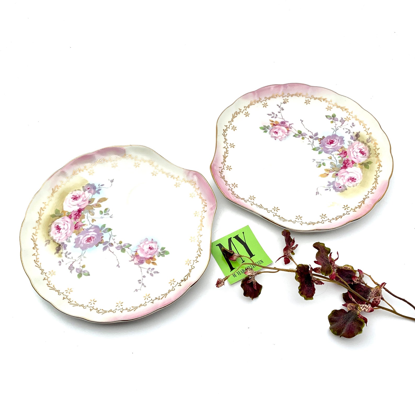 Antique Pair of KPM Japan Porcelain Jam and Jelly Underplate - Etsy