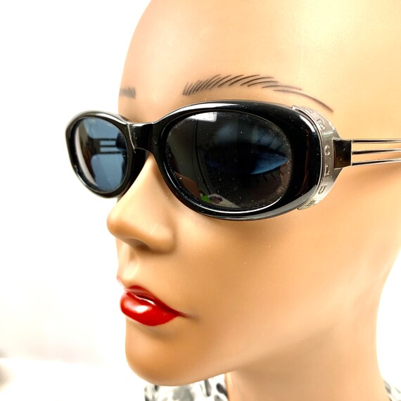 Vintage Le Club Made in Italy Black Sunglasses Mo… - image 2