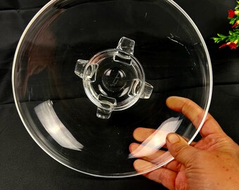 Vintage Steuben Crystal Bowl: Shallow Footed Art Glass - Etsy